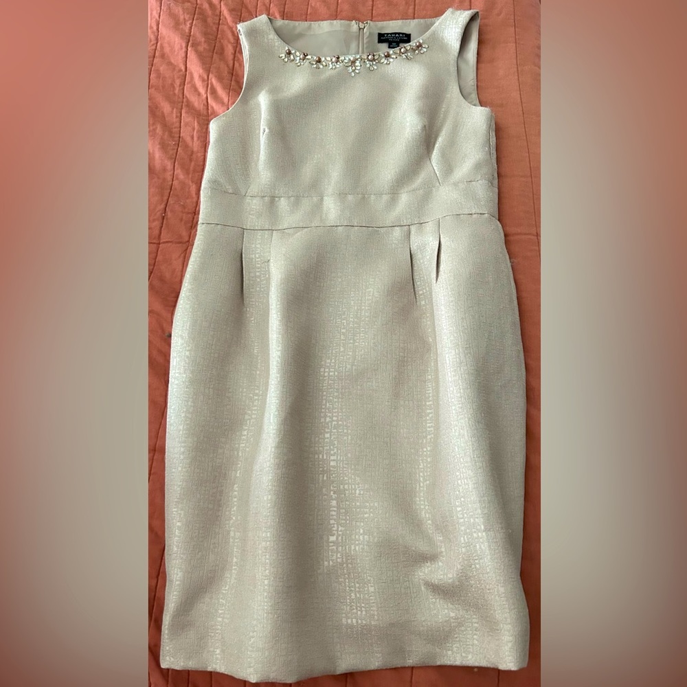 Beautiful Gold Tahari Cocktail Dress